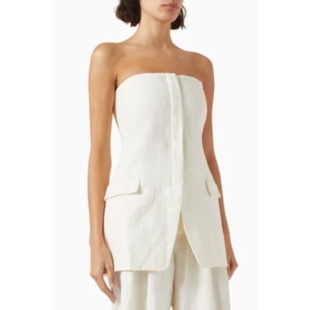 St.Agni Women's Tailored Strapless Top - Picture 1 of 12